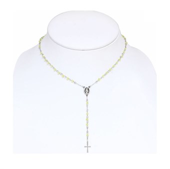 Rosary Necklace - Silver