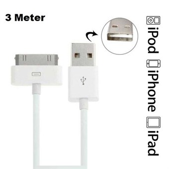 Double sided iPhone / iPad / iPod data cable 3 meters