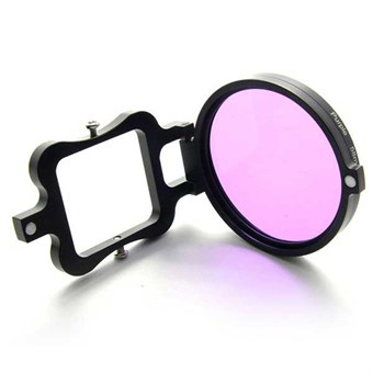 NEOpine Adapter with Purple Diver Filter for GoPro Hero 3+ and Hero 4