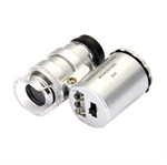 Pocket microscope 60X with 3-LED light