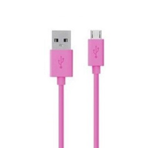 Micro USB Data Cable 1M - from Bekin (Pink)