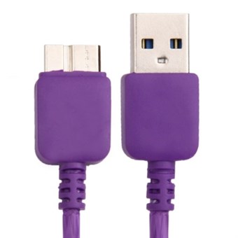 Nylon Fabric USB 3.0 Charge / Sync Cable 1M (Purple)