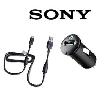 Sony® Original micro USB cable & car jack
