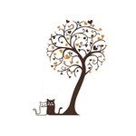 Wall Stickers - Cat Love, Autumn