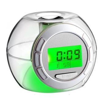 Alarm clock with LED / 7 Colors & Sound