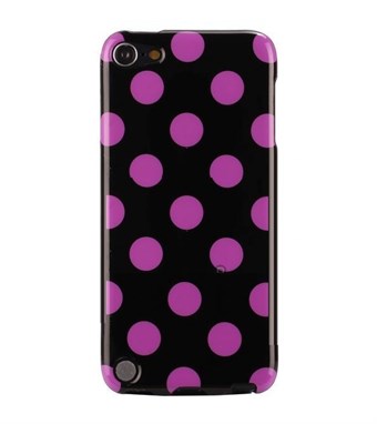 iPod Touch 5/6 Cover Dots (Purple, Black)