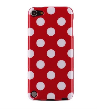 iPod Touch 5/6 Cover Dots (Red, White)