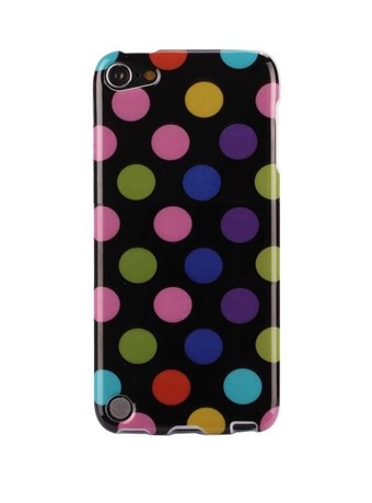 iPod Touch 5/6 Cover Dots (Black, Multicolor)
