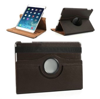 Denmark\'s Cheapest 360º Rotating Case for iPad Air 2 - Brown