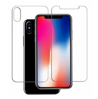 Anti-Explosion Tempered Glass for iPhone X / iPhone XS (Front + Back)