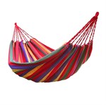 Hammock in blue / green stripes - 150 x 175 cm