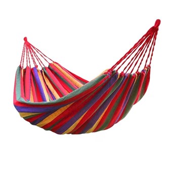 Hammock in blue / green stripes - 150 x 175 cm