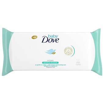 Dove Baby Wipes Sensitive - 50 pcs