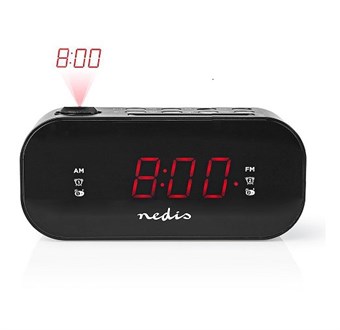 Nedis Digital Clock Radio - Projection and Alarm