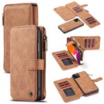 CaseMe Multifunctional iPhone 11 Pro Flip Cover in Leather - Brown
