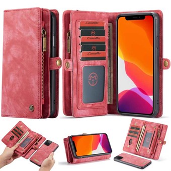 CaseMe Multifunctional iPhone 11 Pro Max Flip Case in Leather - Red