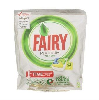 Fairy Platinum All in One Dishwasher Tabs - 63 Pcs.