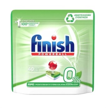 Finish Powerball - 0 % Odeur - Dishwashing Tabs - 40 pcs.