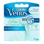 Gillette Venus Embrace Sensitive Blades 6'S