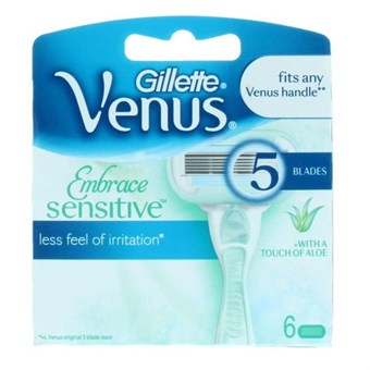 Gillette Venus Embrace Sensitive Blades 6\'S