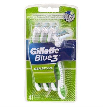 Gillette Blue 3 Sense Care Disposable Scrapers - 4 Pcs.