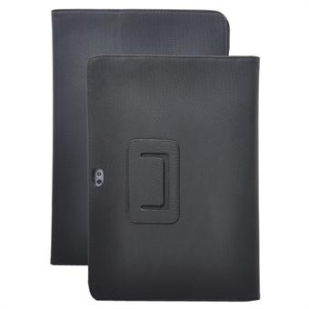 Soft Leather Cover for Samsung Galaxy Tab 10.1 (Black)