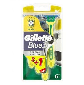 Gillette Blue 3 Special Edition Disposable Scrapers - 6 Pcs.