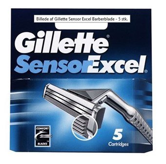 Gillette Sensor Excel Barber Blade - 5 Pcs.