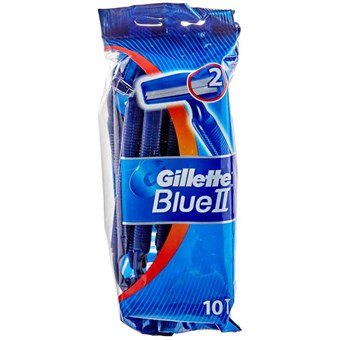 Gillette Blue II Disposable Scrapers - 10 Pcs.