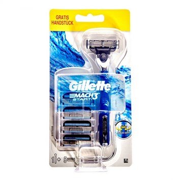 Gillette Mach3 Start Barber Scraper + 5 Barber Blades