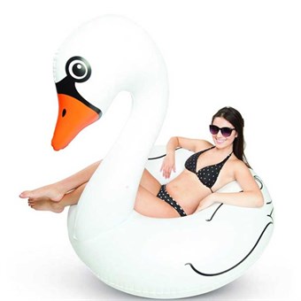 Inflatable Swim Animals - White Swan - Beach Toys