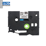 Brother Compatible TZ 231 - Black text White tape 12mm x 8 m