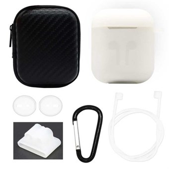 6-in-1 AirPods Accessories Set - Transparent
