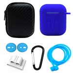 6-in-1 AirPods Accessories Set - Blue