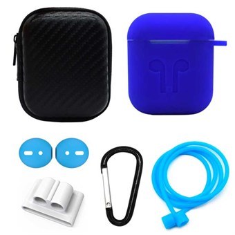 6-in-1 AirPods Accessories Set - Blue