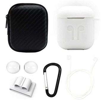 6-in-1 AirPods Accessories Set - White