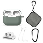 AirPods Pro - Protective Kit - Case & Silicone Case - Navy Green