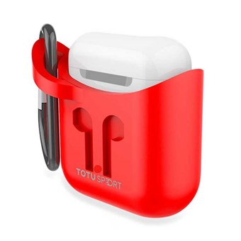 Elegant AirPod Silicone Case - Red
