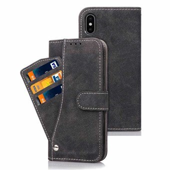 Leather Case for iPhone XS Max with Card Holder - Black