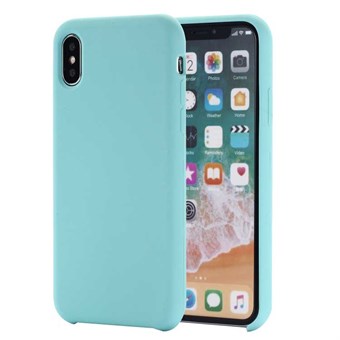 Smooth Silicone Cover for iPhone XS Max - Turquoise