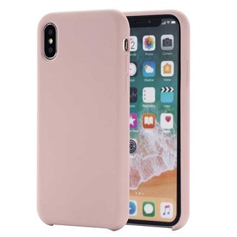Smooth Silicone Cover for iPhone XS Max - Pink