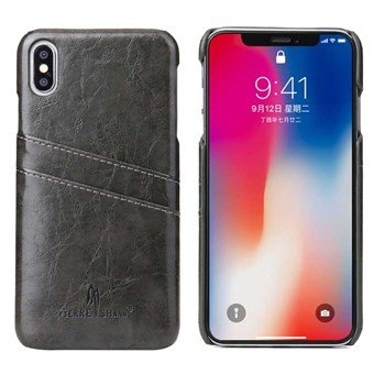 Fashion Leather Cover for iPhone XS Max - Black