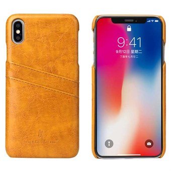 Fashion Leather Cover for iPhone XS Max - Yellow