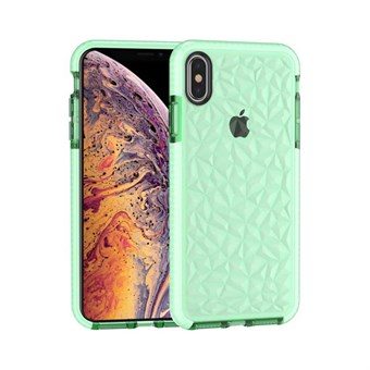Cover in TPU for iPhone XS Max with Diamond Texture - Green