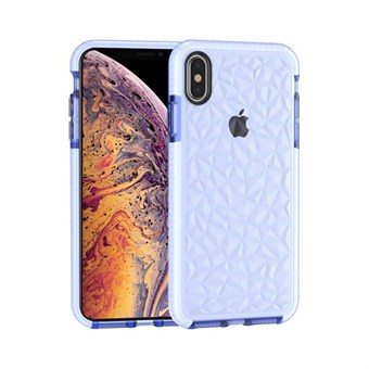 Cover in TPU for iPhone XS Max with Diamond Texture - Blue