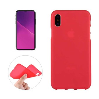 Matte Soft TPU Case for iPhone XS Max - Red
