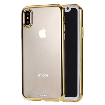 Electroplated iPhone XS Max Soft TPU Back Cover - Gold
