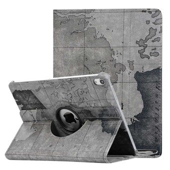 World map iPad Pro 11 (2018) Rotating cover - Gray