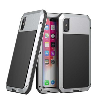 Waterproof Double Sided Craftsman Cover iPhone XS Max - Silver