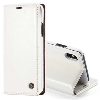 CaseMe Leather Case for iPhone XS Max with Card Holder - Red